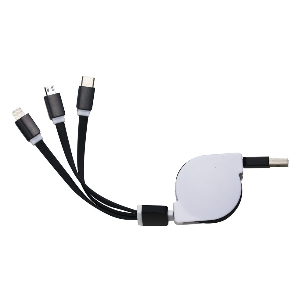 Cabo USB Retrátil 3 em 1 – 00338