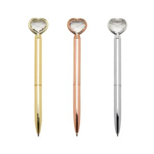 Caneta Metal Coração Diamante – 14656