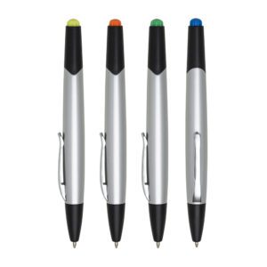 Caneta Plástica com Marca Texto – ER2049