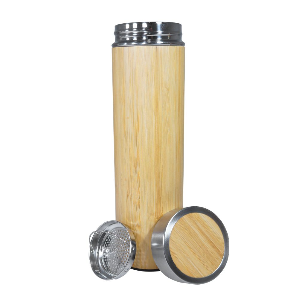 Garrafa Bambu Parede Dupla 500 ml com Infusor – 18642