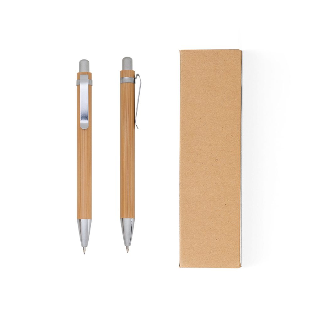 Kit Ecológico Caneta e Lapiseira Bambu – 14681