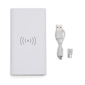 Power Bank 8000mAh com Carregamento via Indução ou via Cabo-04050